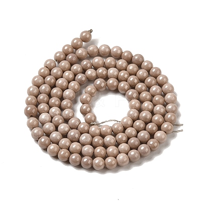 Cubic Zirconia Imitation Pearl Bead Strands ZIRC-P109-03A-07-1