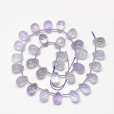 Natural Amethyst Beads Strands G-R435-15A-1