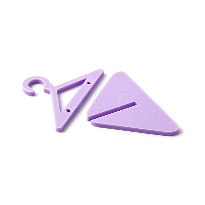 Opaque Acrylic Earring Display Stands EDIS-WH0029-14E-1
