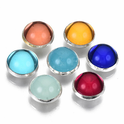 4-Hole Translucent Acrylic Sewing Buttons BUTT-T008-10mm-M-S-1
