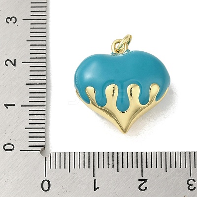 Rack Plating Brass Enamel Pendants KK-S366-05G-08-1
