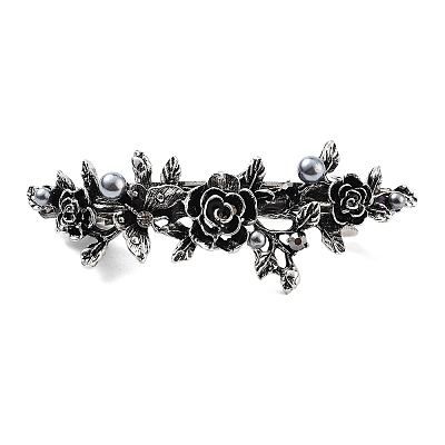Flower Alloy Rhinestone Hair Barrettes LS-PHAR-S604-01AS-04-1