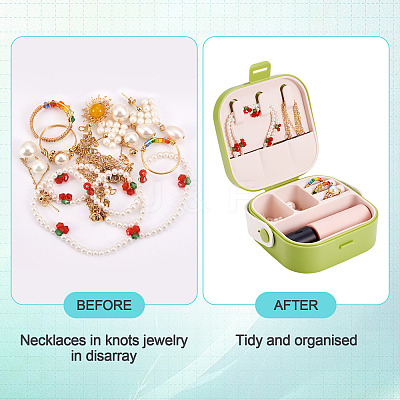 Square PU Leather & PP & Silicone Jewelry Set Box AJEW-TAC0014-13A-1