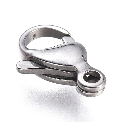 Tarnish Resistant 316 Surgical Stainless Steel Lobster Claw Clasps X-STAS-M281-01P-E-1