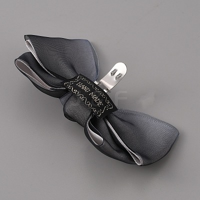 Polyester Bowknot Shoe Decorations AJEW-WH0323-25A-1