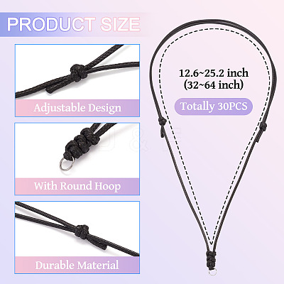 Eco-Friendly Korean Waxed Polyester Braided Adjustable Necklace Makings NJEW-TAC0015-04-1