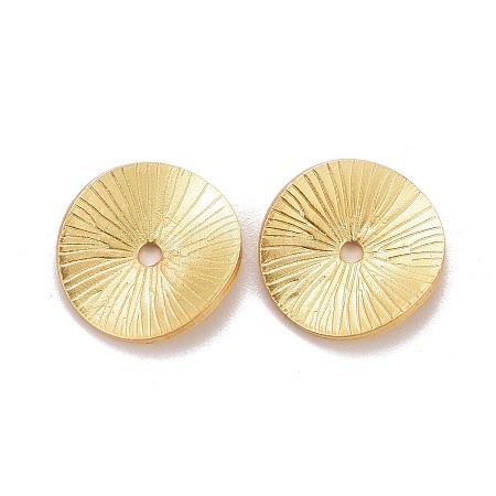 Textured Brass Beads X-KK-Z024-01G-1