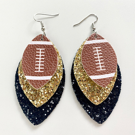 Synthetic Leather Dangle Earrings FS-WG9193E-02-1