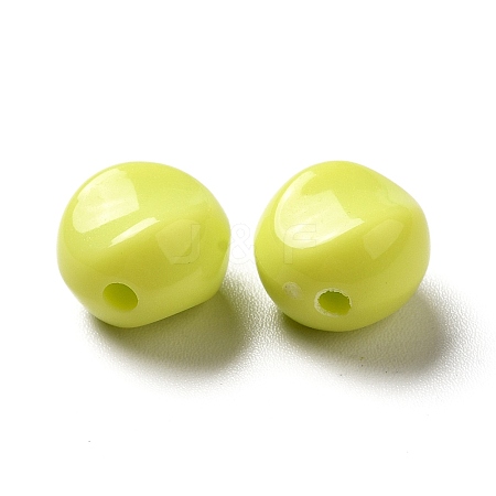 Opaque Acrylic Beads OACR-L013-003J-1