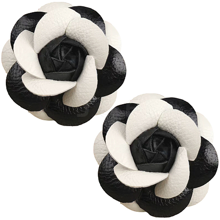 PU Leather Alligator Hair Clips for Girls OHAR-WH20008-18B-1