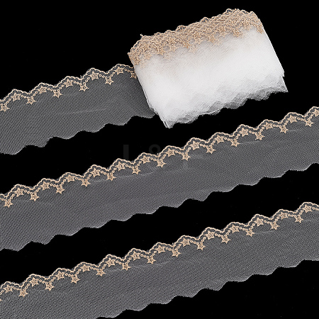 10 Yards Polyester Lace Trim OCOR-ME0001-06-1
