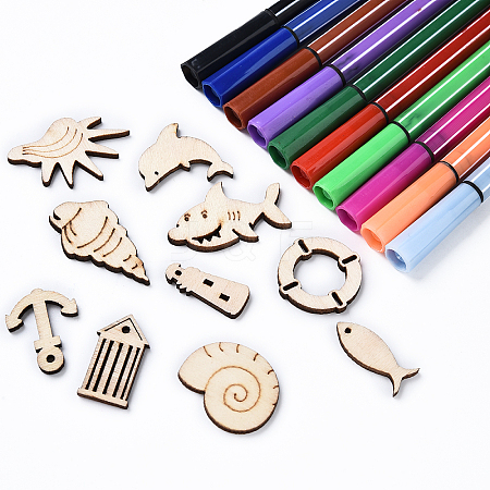 Wood Cabochons WOOD-YW0001-29-1
