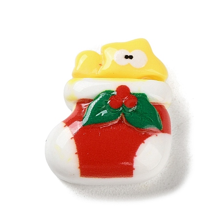 Christmas Theme Opaque Resin Decoden Cabochons RESI-F053-C06-1