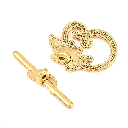 Leaf Tibetan Style Toggle Clasps LS-GLF0676Y-NF-1