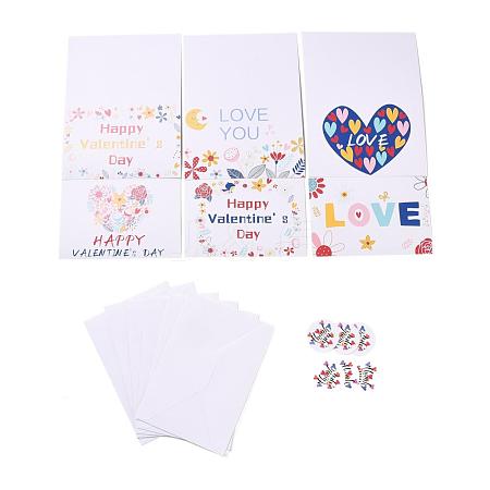 Rectangle Paper Greeting Cards DIY-F096-12-1