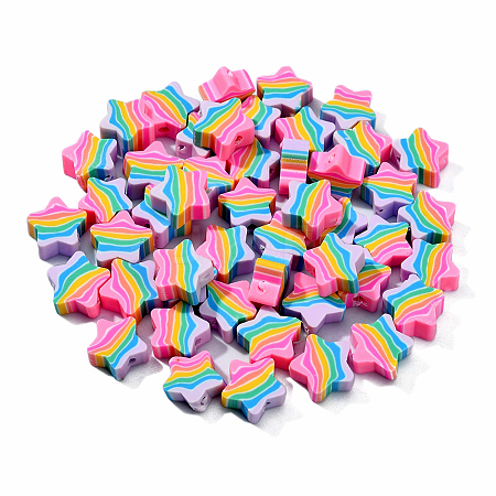 200Pcs Handmade Polymer Clay Beads CLAY-CJ0001-70-1