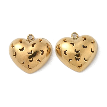 304 Stainless Steel Pendants STAS-D127-03G-1