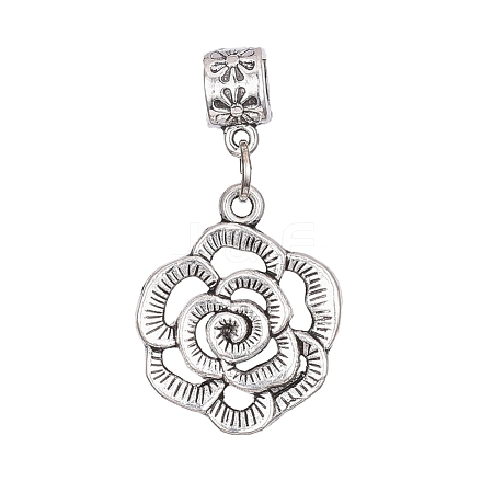 Alloy European Dangle Charms MPDL-L028-21AS-1