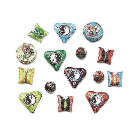 Handmade Cloisonne Beads CLB-Q002-15A-1