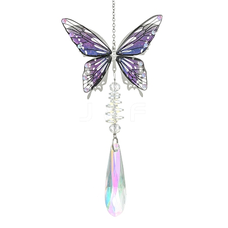 Teardrop Glass Crystal Suncatcher HJEW-JM04953-1