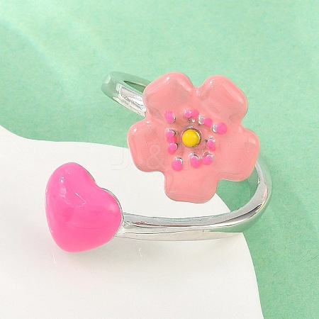 Brass Cuff Open Rings for Women KK-CBA17E5-03P-01-1