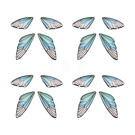 Transparent Resin Crystal AB Rhinestone Pendants Set RESI-TAC0002-46C-1