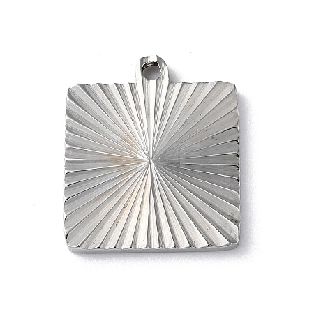 Non-Tarnish 304 Stainless Steel Pendants STAS-D025-03P-02-1