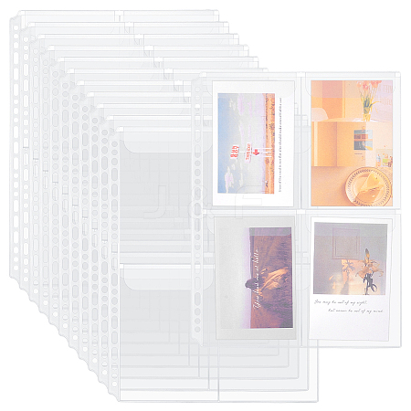 PVC Plastic Album Binder Refill Pages FIND-WH0173-118B-1