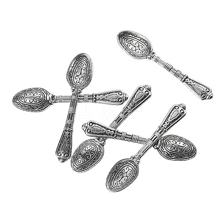 Zinc Alloy Spoon Display Decorations AJEW-H145-89AS-1