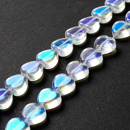 Transparent Glass Beads Strand GLAA-F112-03G-1