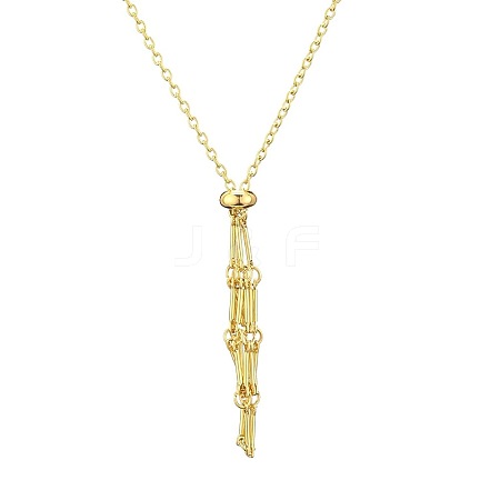Brass Macrame Pouch Adjustable Slider Necklace Making for Gemstone Nuggets WH-WG8F9E6-01-1