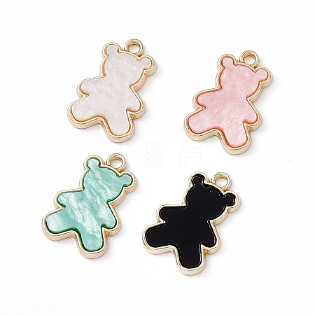 Opaque Resin Pendants PALLOY-P287-07LG-1