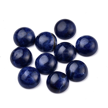 Natural Sodalite Cabochons G-P393-R45-10MM-A-1