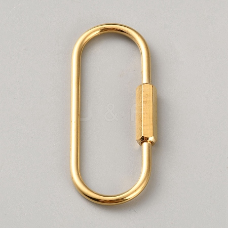Brass Locking Carabiner KK-WH0001-33B-1
