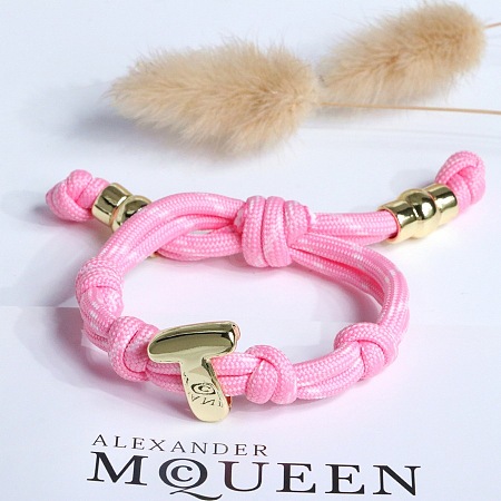 Letter T Cotton Cord Braided Knot Bracelets FS-WG79C27-20-1