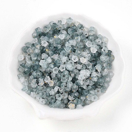 Frosted Transparent Acrylic Beads X-OACR-N137-72L-1