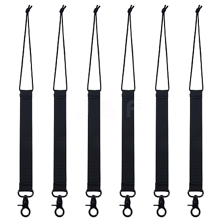 6Pcs Imitation Nylon with Alloy Ski Board Strap AJEW-HS0001-36-1