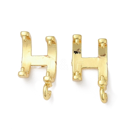 Brass Stud Earring Findings KK-F891-10G-1