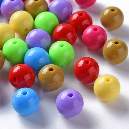 Opaque Acrylic Beads MACR-S370-C16mm-M2-1