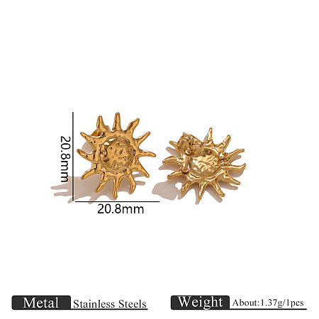 304 Stainless Steel Stud Earring Findings FS-WG336E9-02-1