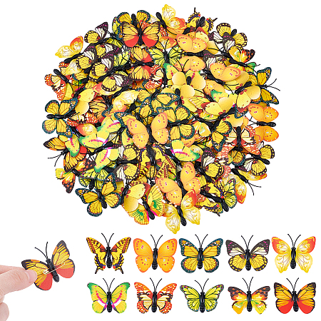 100Pcs PVC Brooches JEWB-UN0001-12C-1