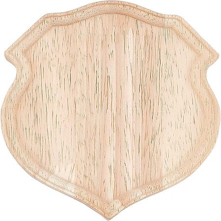 Special-shaped Rubber Wooden Base Display WOOD-WH0023-36-1