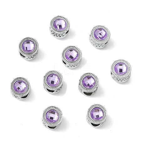 Alloy Acrylic European Beads FIND-YWC0011-04D-1