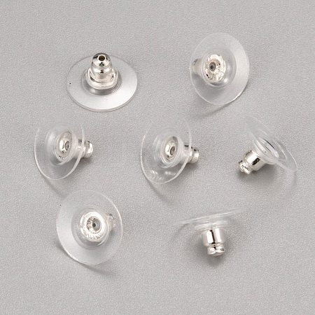Brass Ear Nuts KK-I057-S-1