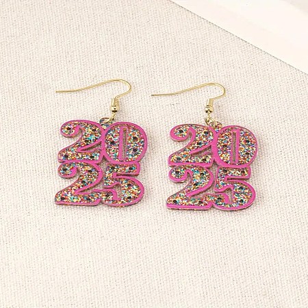 Acrylic Dangle Earrings PW-WG5293E-03-1