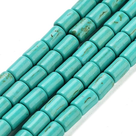 Synthetic Turquoise Beads Strands TURQ-G120-4x6mm-13-1