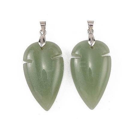 Natural Green Aventurine Pendants G-H359-04P-03-1