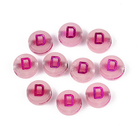 Luminous Frosted Acrylic Beads FACR-T008-02D-1