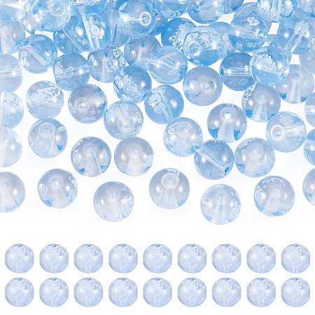80Pcs Handmade Transparent Lampwork Beads FIND-TAD0001-04A-1