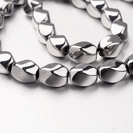 Electroplate Non-magnetic Synthetic Hematite Beads Strands G-F300-11B-01-1